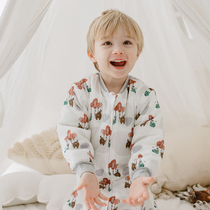 Nest Designs baby sleeping bag autumn and winter new anti-kick quilt thick quilted split-leg baby anti-kick quilt