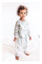 Nest Designs baby sleeping bag six-layer gauze long-sleeved stitching baby split legs four seasons universal anti-kick quilt