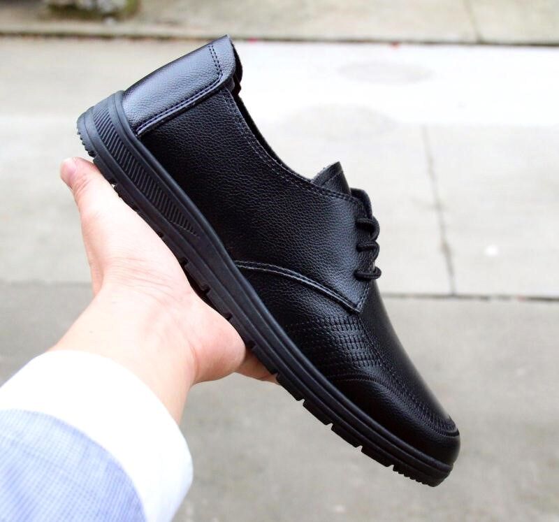 Kitchen shoes chef shoes man anti-skid waterproof oil and oil resistant work Summer hotel dedicated breathable wear resistant leather shoes driving