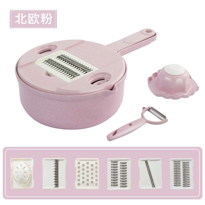 Vegetable brush, grater, kitchen supplies, multi-function vegetable cutting artifact, slicer, potato shreds, shredded radish, household