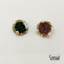 Simple Korean autumn and winter brooch cute little fragrant Pearl Rhinestone flower corsage female small suit accessories pin buckle