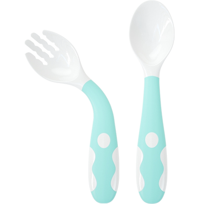 【运宝】宝宝学吃饭训练勺子叉子