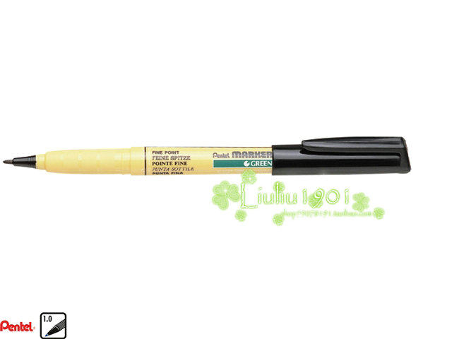 Pentel NM10 Green Label Fabric Marker Black Flying Dragon Fabric Marker