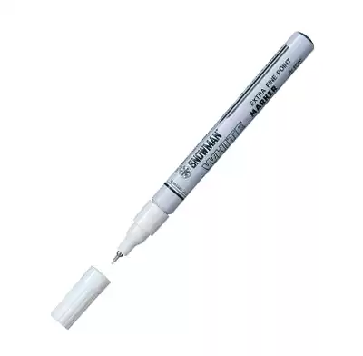 Japanese SNOWMAN SNOWMAN paint pen thin core WHITE paint pen WHITE MAPKER EFWP