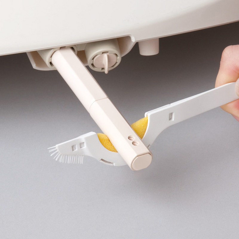 Japan KM SMART TOILET BRUSH SMALL HOLE BRUSH WATER SPRAY TOILET BRUSH SMALL HEAD NO DEAD ANGLE SOFT GROSS ELECTRIC TOILET BRUSH SMALL NUMBER