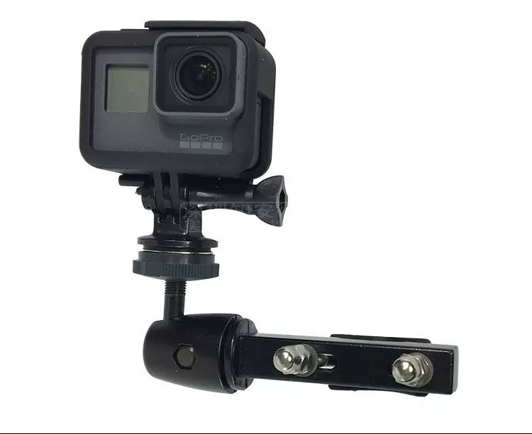 Đối với GoPro Hero6/5/7 Giá đỡ xe máy bằng hợp kim nhôm Xiaoyi 4k + Phụ kiện đi xe máy ảnh kê - Phụ kiện VideoCam