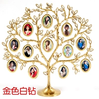 12 фотографий золотые (белый бриллиант)