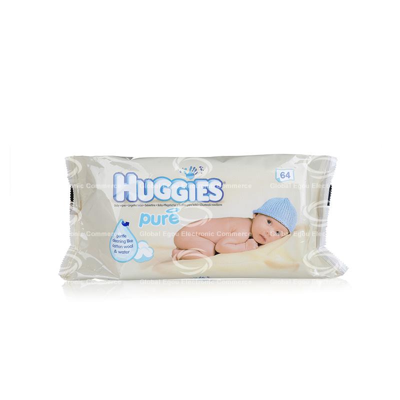 美国huggies好奇宝宝湿巾64片