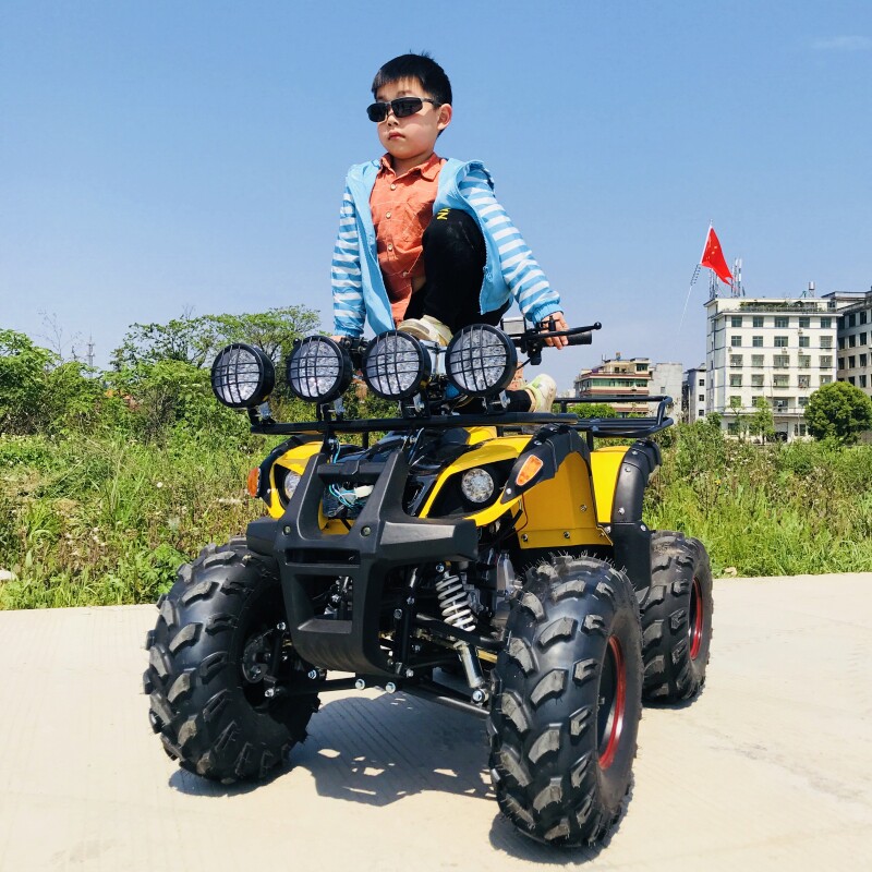 Четырехколесный внедорожник bull ATV вездеходный квадроцикл детский бензиновый мотоцикл со стальной трубкой прокат на живописной площади Изображение 1