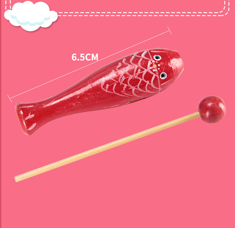 Bán nóng [] nhạc cụ gõ cá gõ đỏ cho trẻ em - Đồ chơi nhạc cụ cho trẻ em giá đàn piano cho trẻ em