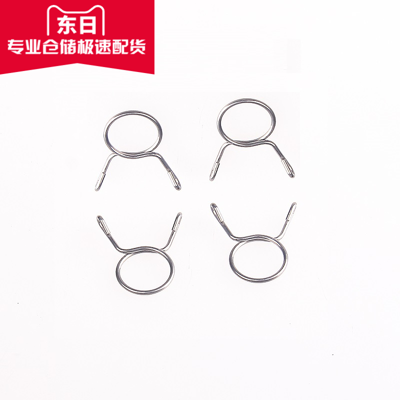304 stainless steel spring steel wire clamp hand pinch quick install circlip car water pipe tubing pipe tube clip specifications full