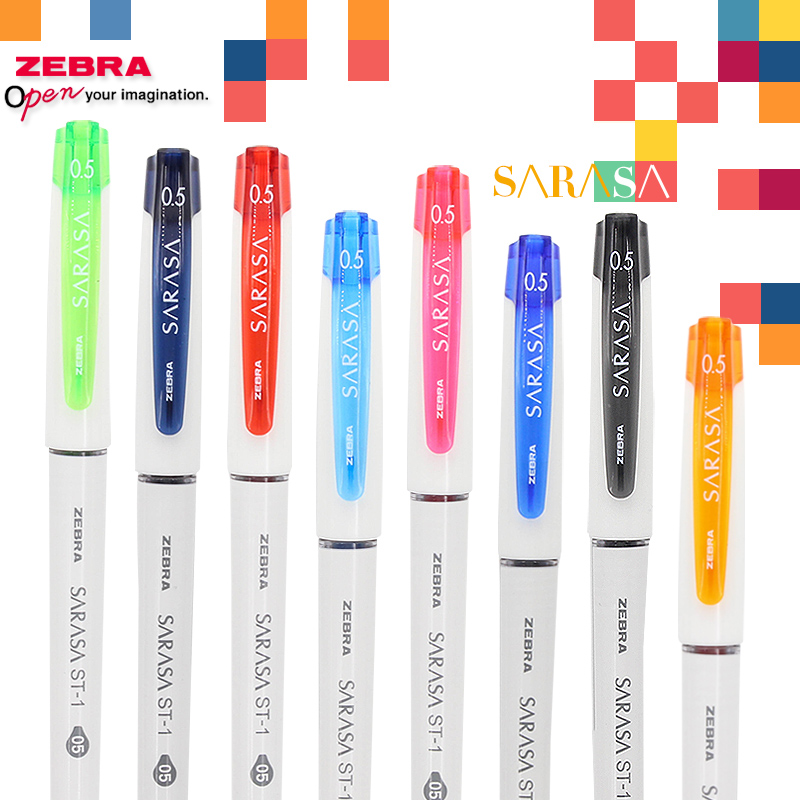 Japan ZEBRA zebra neutralpen JJZ58 Written by smooth Sarasa 0 5 Color neutral waterborne pen ST-1