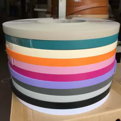 0 6MM THICK*22MM WIDE ALL KINDS OF plain series PVC furniture edge banding one roll 100 METERS
