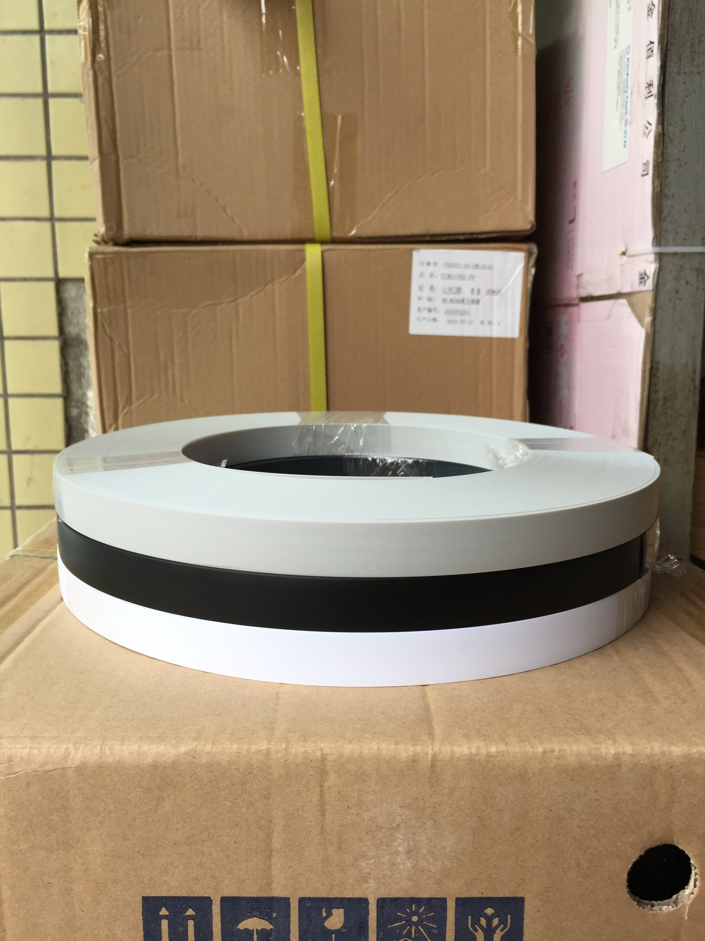 0 6MM thick * 22MM wide white black grey PVC furniture seal side strip one roll 100 m