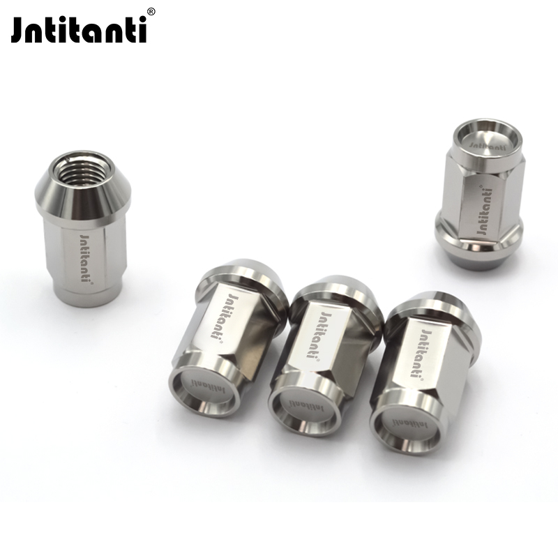 Jntitanti Titanium Alloy Car Modification Wheel Hub Screws and Nuts, Reduced Groove Closed-End M12*1.5Mm Jntitanti Titanium Alloy Car Modification Wheel Hub Screws and Nuts, Reduced Groove Closed-End M12*1.5Mm