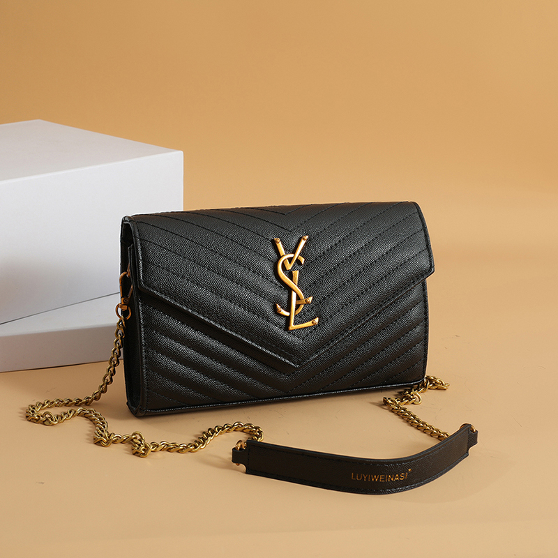 Trendy Genuine Leather Women's Bag 2026 Ladies' Shoulder Chain Bag Fashionable Versatile Crossbody Bag Large Capacity Small Square Bag