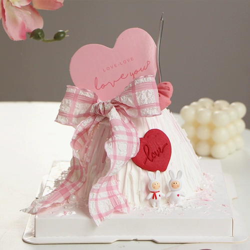 520 Net Red Cake Decorative Dornaments Пара кролика Ноты рождения.