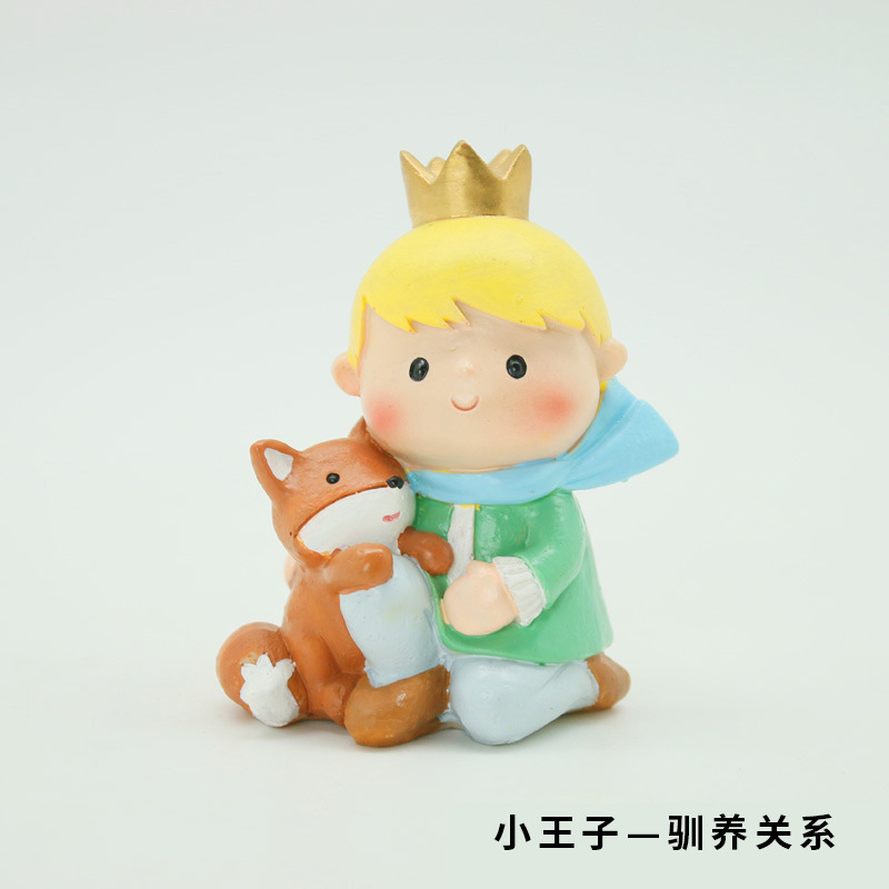 Hoàng tử nhỏ cảnh trang trí bánh bên chủ đề trang trí nướng bánh sinh nhật fondant trang trí cảnh búp bê - Trang trí nội thất shop bán đồ dcor bàn học