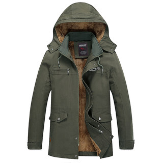 Thickened loose large size warm middle-aged cotton jacket