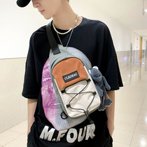 Chest Bag Men Ins Tide Card Sports Students Single Shoulder Bag Casual Boys pockets Fashion Small bags Female Slanted Satchel