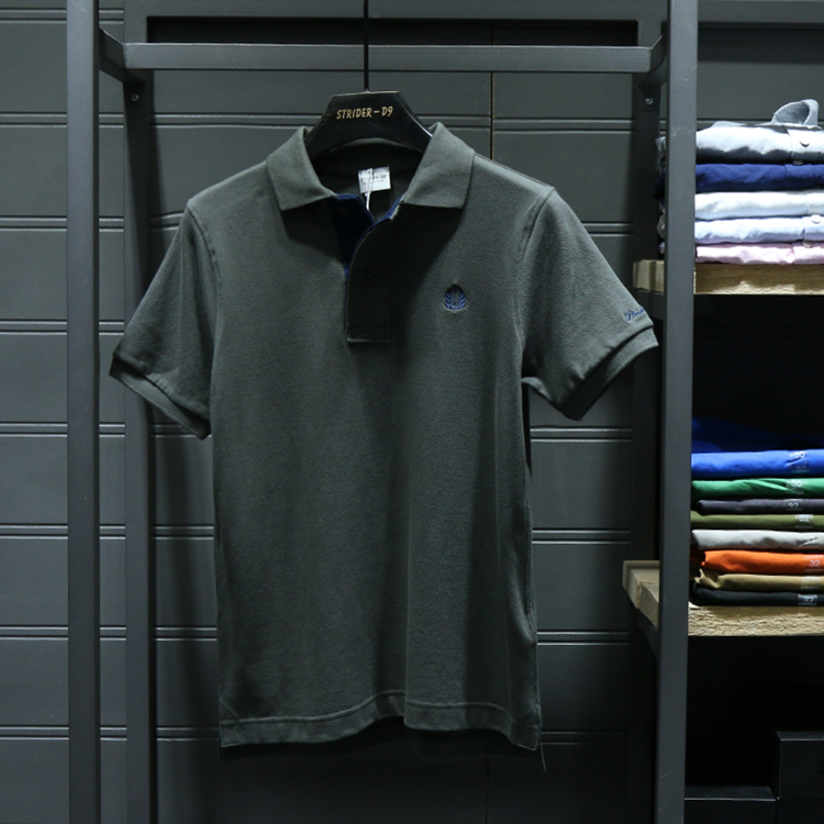 51SHOP 2018 mùa hè mới cho nam áo sơ mi POLO cotton thường xuyên áo sơ mi nam tay ngắn áo thun có cổ