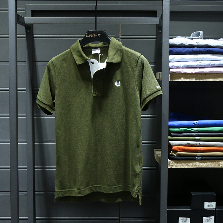 51SHOP 2018 mùa hè mới cho nam áo sơ mi POLO cotton thường xuyên áo sơ mi nam tay ngắn áo thun có cổ