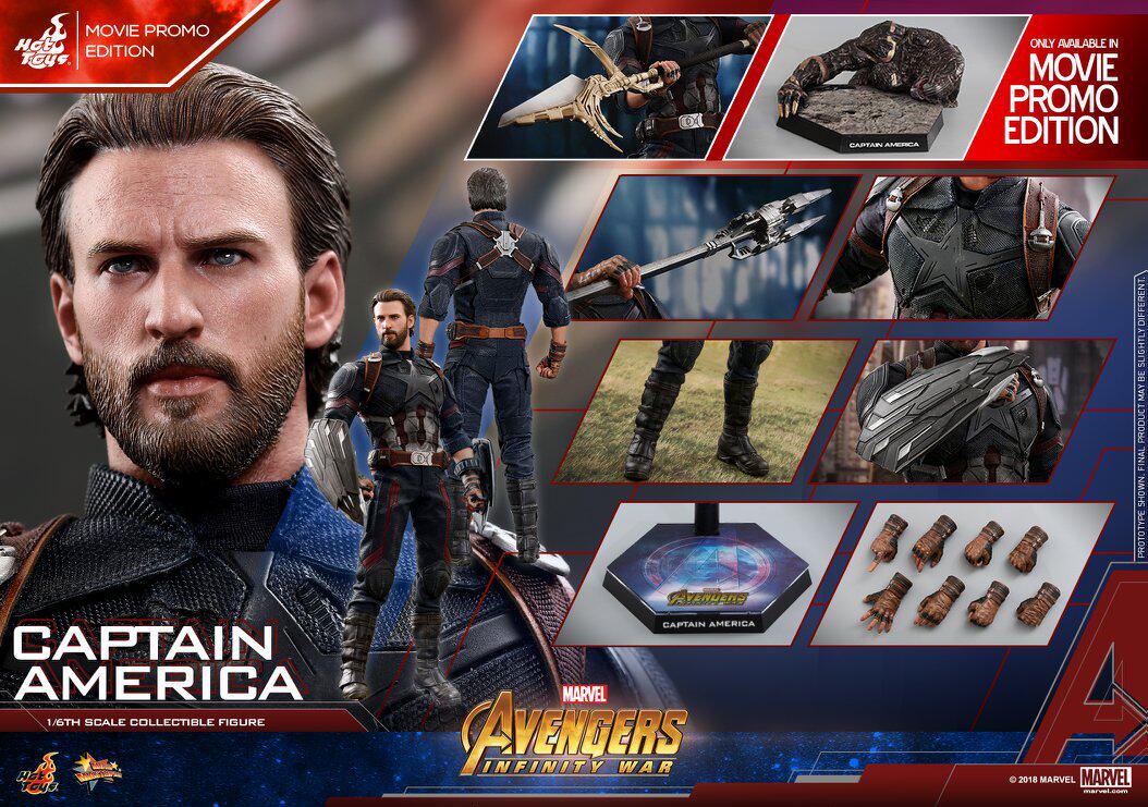 Now in stock brand new Hottoys HT 1 6 MMS480 MMS481 Reunion 3 Captain America