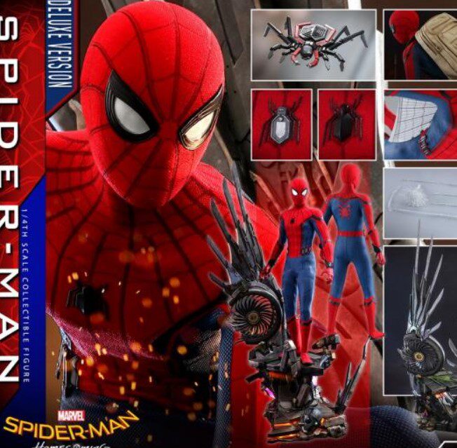 Hottoys HT 1 4 Spiderman Hero Return Label QS014 luxury version QS015 pick up