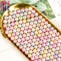 Makeup brush storage Pearl filling mermaid color Pearl DIY makeup brush bucket desktop cosmetics storage box