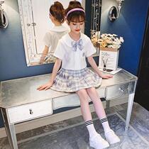 CUHK Child Summer Suit 2021 New Ocean Gas Slim Fit 12 Girl 15 Year Old Summer Dress Girl Loose two sets 13