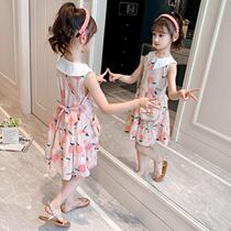 Girls dress for dress and summer clothes girls CUHK 12 Childrens clothes 7 Ocean Gas 6 Snow spinning Princess Wind Dresses 8 Chains 9-10