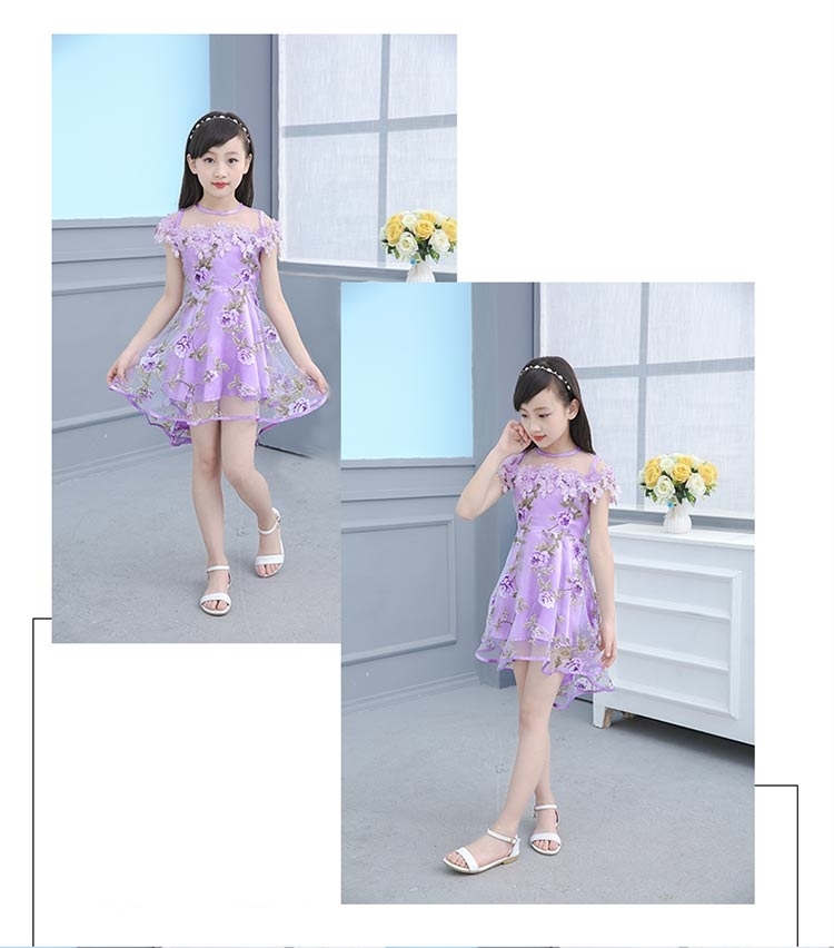 Áo dài cho bé gái Mùa hè cho bé gái Váy công chúa cho bé trai Áo dài cho bé gái - Cộng với kích thước quần áo áo phao nữ dáng dài
