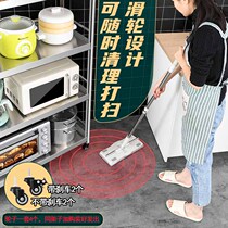 Thickened non-magnetic stainless steel shelf with 4 special wheels Universal wheel wheels with brakes