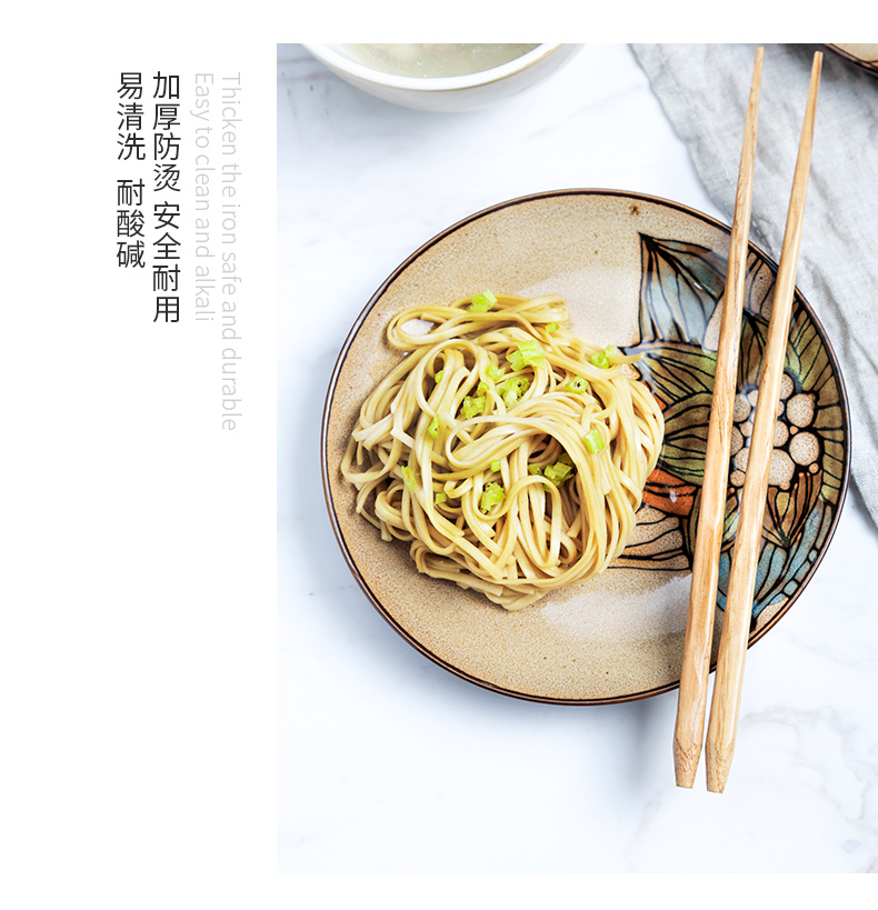 Porcelain color beauty 6 inch ceramic plates creative household cold dish dish ipads plate cake dessert fruit dishes