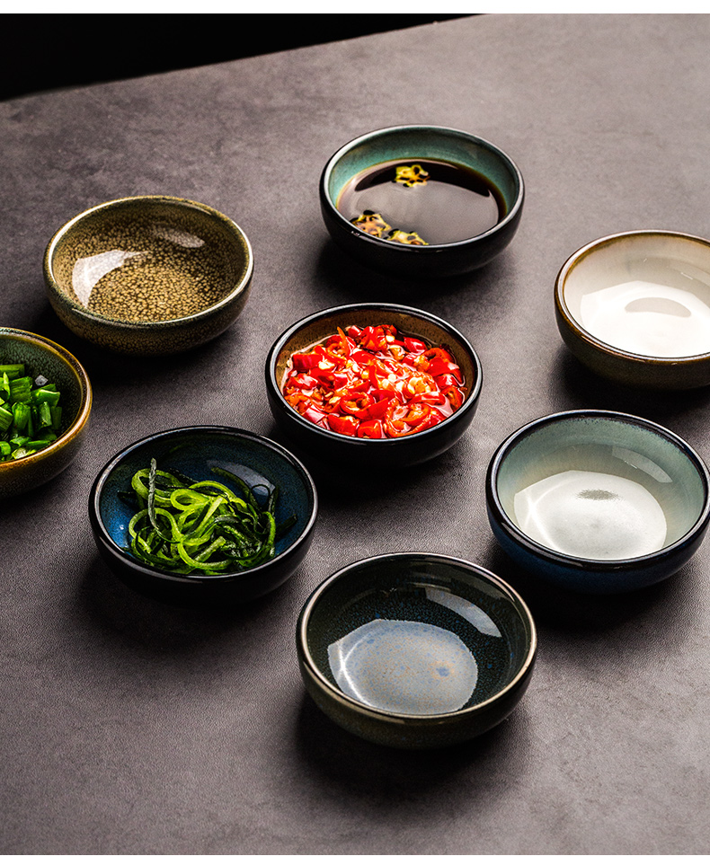 Porcelain color beauty creative ceramic tableware flavor dish of sauce dish snack plate dip the dish of soy sauce vinegar dish small home plate