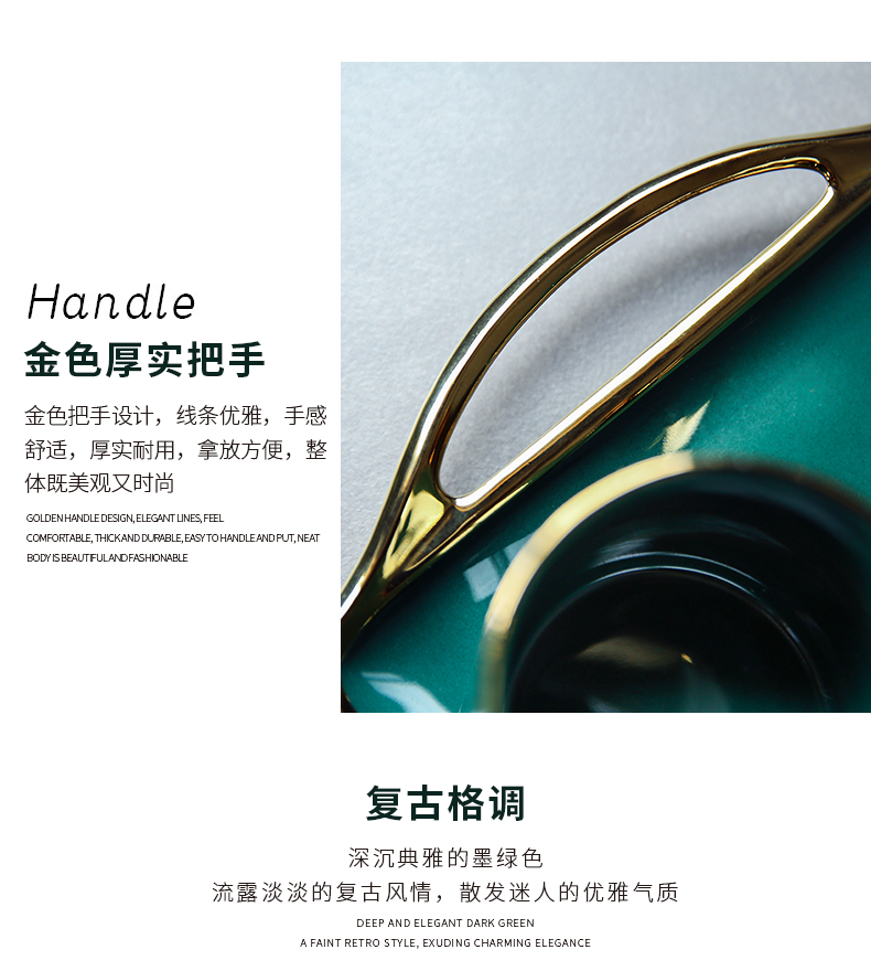 Porcelain color green jade - like stone Nordic up phnom penh cool cold suits for with tray tea kettle ceramic kettle cup with water