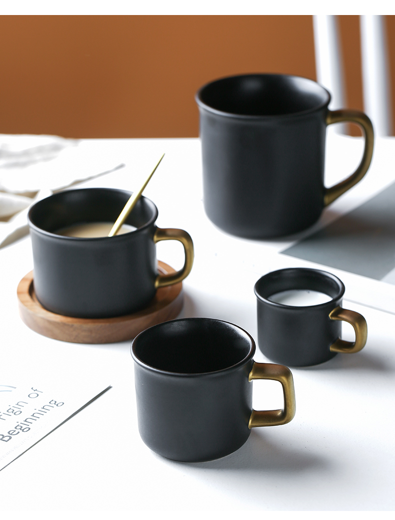 Porcelain color beauty creative ceramic keller simple ins coffee cup set couples cup cup coffee cups and saucers