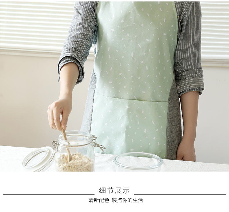 Porcelain color beauty creative cloth to wipe their hands han edition express apron household kitchen waterproof and oil cooking corset gown