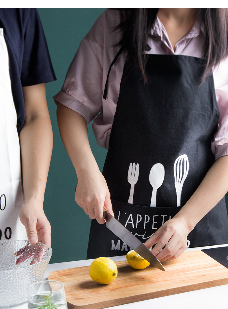 Porcelain color beauty of Japanese han edition fashion creative waterproof cloth art bust apron household kitchen cooking oil overall