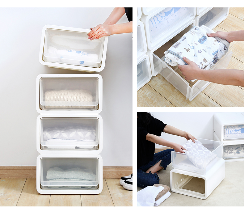 Porcelain color beauty drawer bin plastic box to receive a wardrobe receive transparent underwear thanks locker sorting box