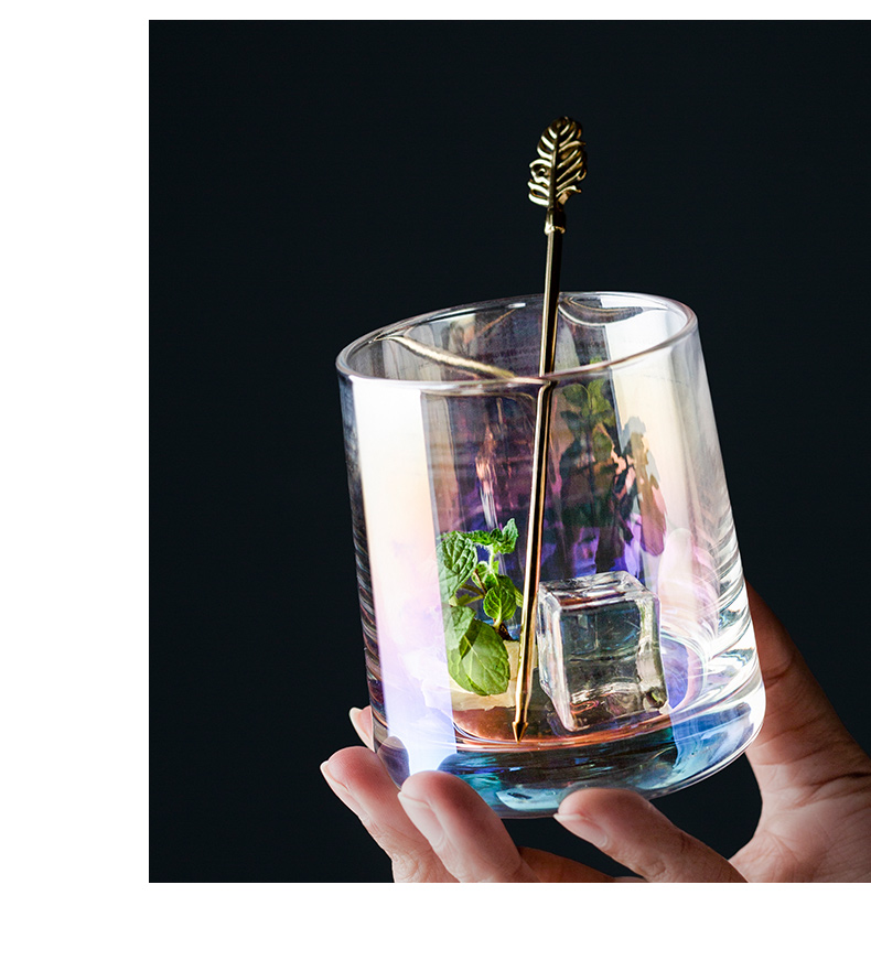 Porcelain color glass glass transparent of the see that ins Nordic household cold ultimately responds juice ultimately responds a cup of milk coffee cup