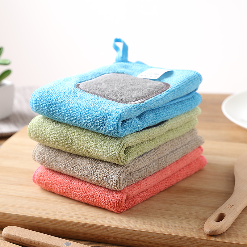 Porcelain color beauty dish cloth kitchen household cleaning cloth water dropping non - stick oil dishwashing towel wipe cloth cloth