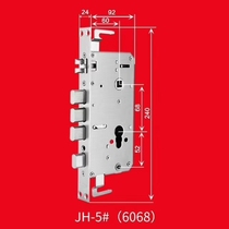  Anti-theft door lock body Door universal 304 stainless steel fingerprint lock double live double fast overlord lock body