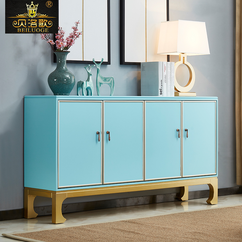 Bello Song Boutique Chinese Style Living Room Decoration Hyun Guan Cabinet Modern Minimalist Dining Cabinet American Light Lavish Partition Cabinet Shoes Cabinet