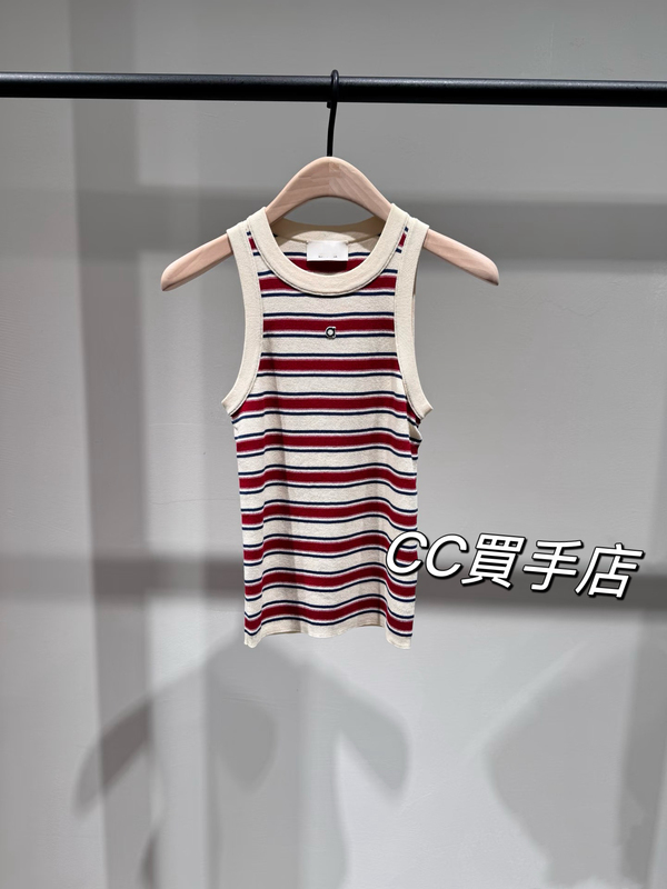 Active Series Genuine Striped Knitted Vest for Women 2026 Autumn New Silk Cotton Round Neck Camisole Mbf3Swt044