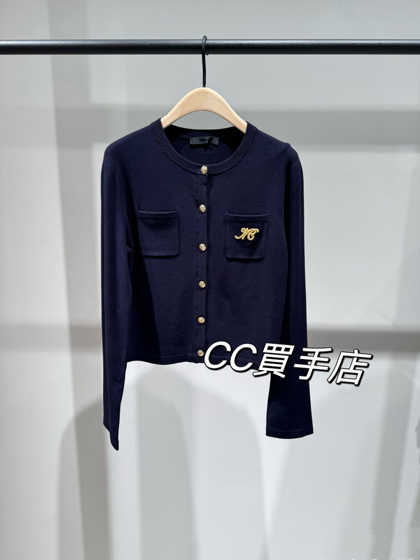 Song Yuqi's Same Style Knitted Cardigan 2026 Autumn New Retro College Style Embroidered Gold Button Short Style Mbf3Car023 Song Yuqi's Same Style Knitted Cardigan 2026 Autumn New Retro College Style Embroidered Gold Button Short Style Mbf3Car023