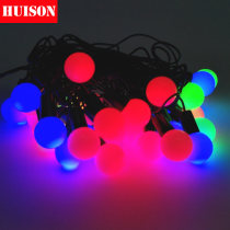 Huison Christmas decorative lights 40 lamp head ball bubble frostsand ball color LED light color five-pointed star light