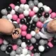 Белый+темно -серый+розовая красная+черная общая сумма