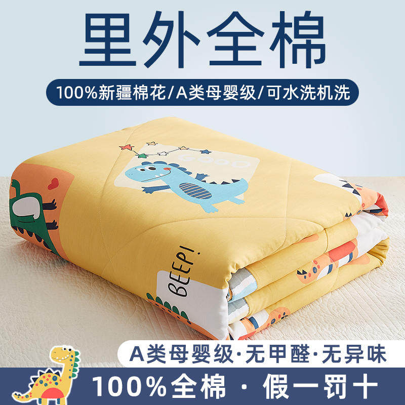 Simple air conditioner is summer cool quilt summer quilt single spring and autumn machine washable cotton cotton summer quilt thin summer