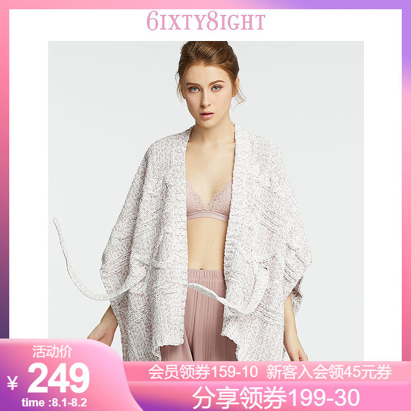 6IXTY8IGHT 68 official retro temperament loose waist twist knitted cardigan home shawl HW07784